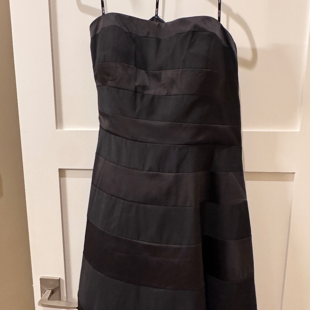 Black Strapless Cocktail Dress